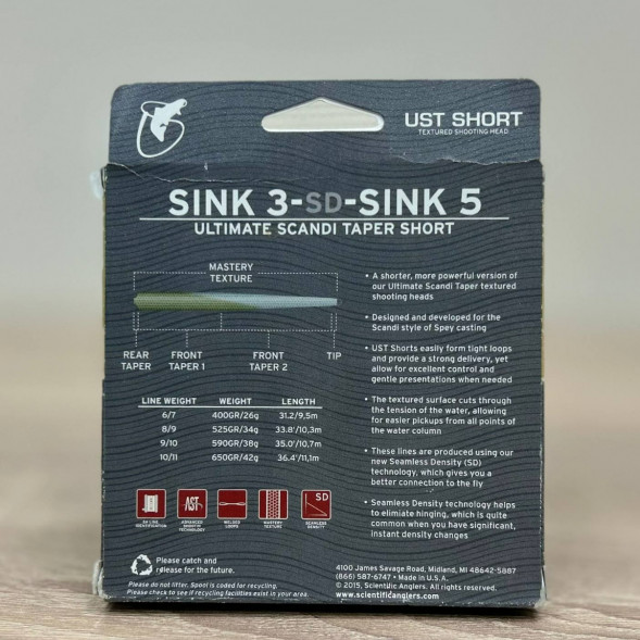 Рыболовная леска Scientific Anglers UST Short St-10/11-S3/S5 Sink 3-CD-Sink 5 125437 в Севастополе