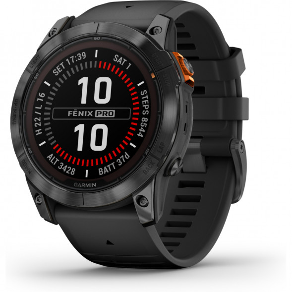 Умные часы Garmin Fenix 7X Solar серый с черным ремешком 010-02541-01 в Севастополе