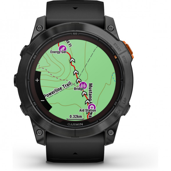 Умные часы Garmin Fenix 7X Solar серый с черным ремешком 010-02541-01 в Севастополе