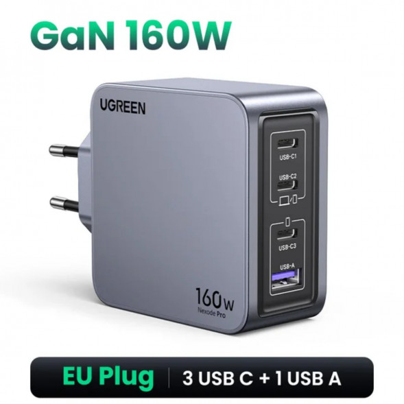 Сетевое зарядное устройство Ugreen 160W GaN USB-C в Севастополе