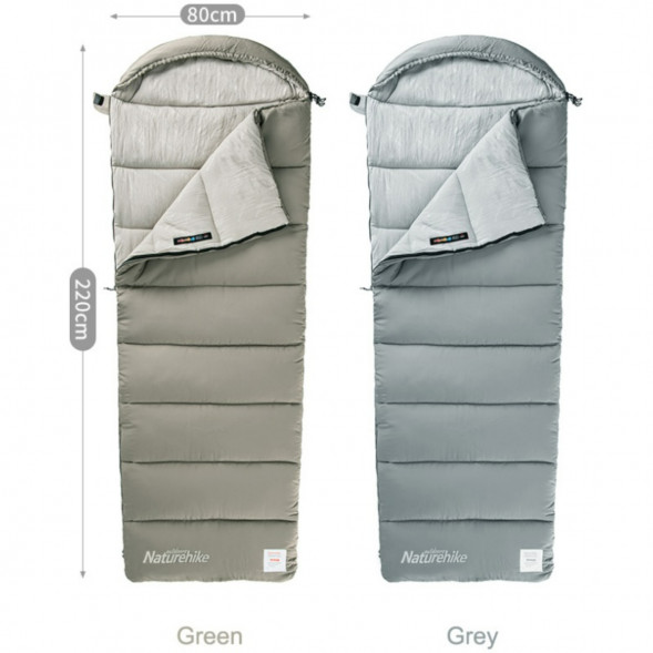 Спальный мешок Naturehike M300 (правый), зеленый в Севастополе
