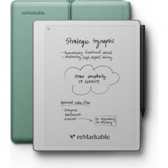 Графический планшет reMarkable Paper Pure+Marker Plus+Sleeve Folio, Mist Green в Севастополе