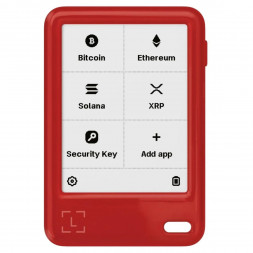 Комплект Криптокошелек Ledger Nano Gen5, красный + Декоративные бейджи (Set 2)