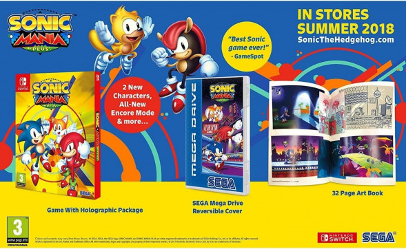 Sonic Mania Plus + Артбук (Nintendo Switch, Английская версия) в Севастополе