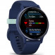 Умные часы Garmin Vivoactive 5, синие с металлически-синим безелем и силиконовым ремешком 010-02862-12 в Севастополе