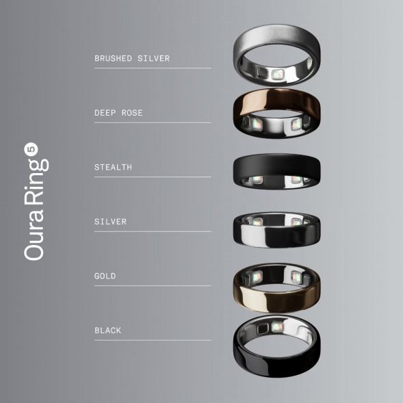 Умное кольцо Oura Ring 5 (размер 7), матовое серебро/Brushed Silver в Севастополе