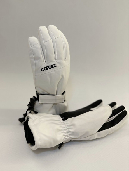Перчатки горнолыжные сноубордические Copozz (белый, L) в Севастополе