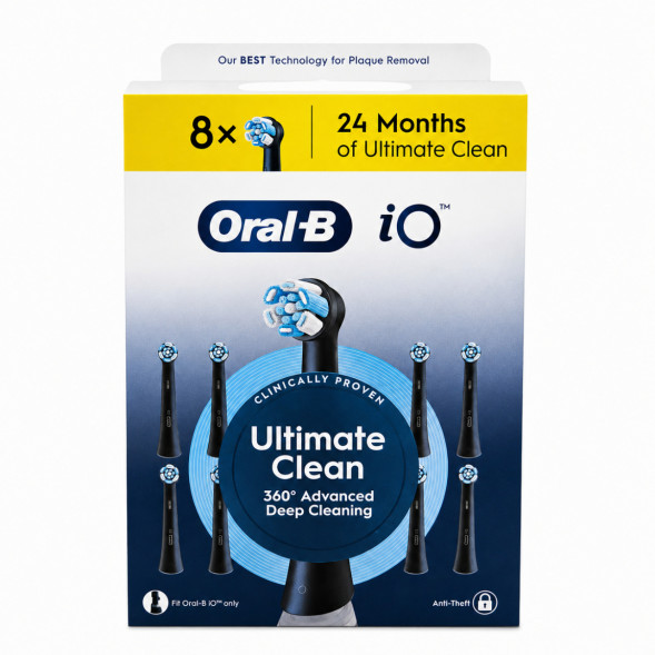 Сменные насадки Oral-B iO Series Ultimate Clean 360, 8 шт., черный в Севастополе
