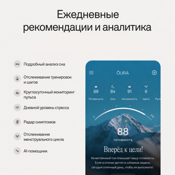Умное кольцо Oura Ring 5 (размер 7), розовое золото/Deep Rose в Севастополе
