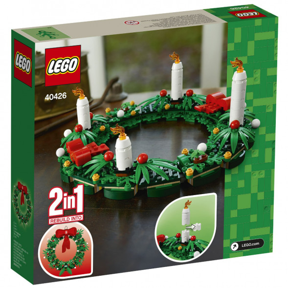 Конструктор LEGO 40426 Сувенирный набор «Рождественский венок» 2 в 1 в Севастополе
