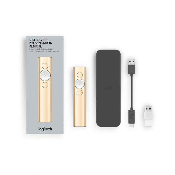 Презентер Logitech Spotlight Presentation Remote золотой в Севастополе