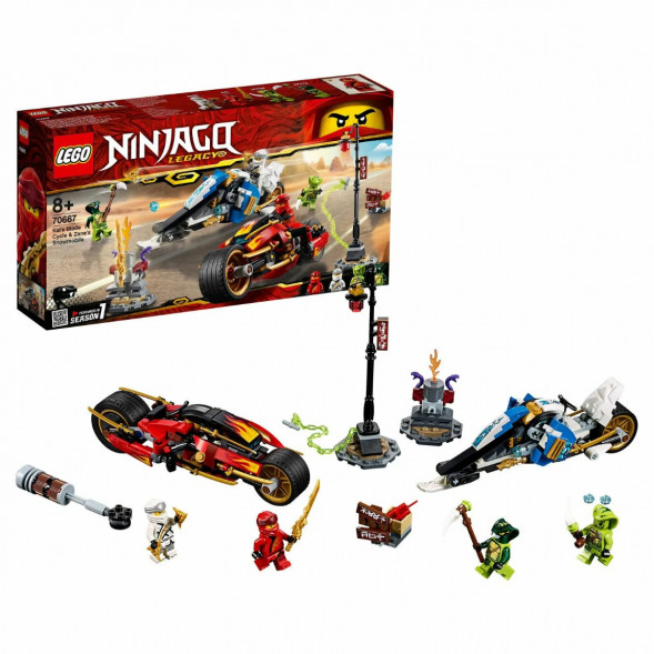 Конструктор LEGO Ninjago 70667 Мотоцикл-клинок Кая и снегоход Зейна в Севастополе