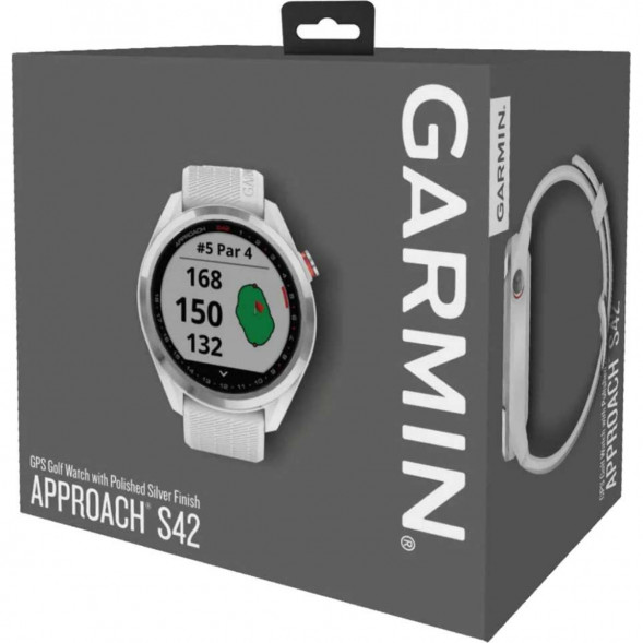 Умные часы для гольфа Garmin Approach S42, белый 010-02572-01 в Севастополе