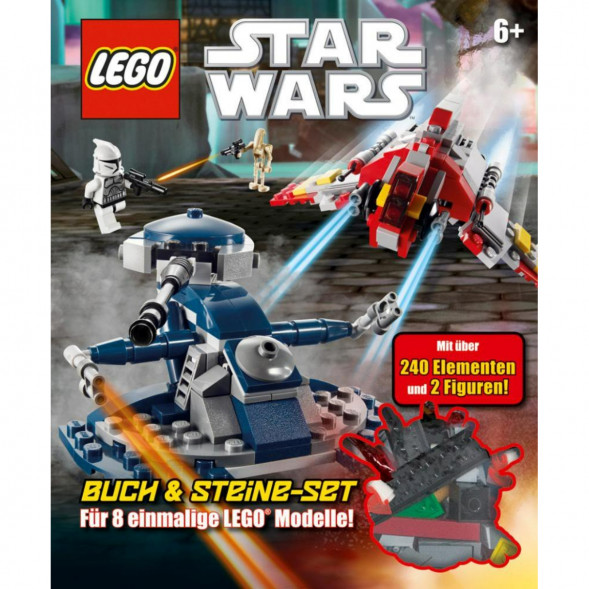 Книга и набор кубиков LEGO Star Wars Buch &amp;amp; Steine-Set Fur 8 einmalige Lego Modelle! в Севастополе