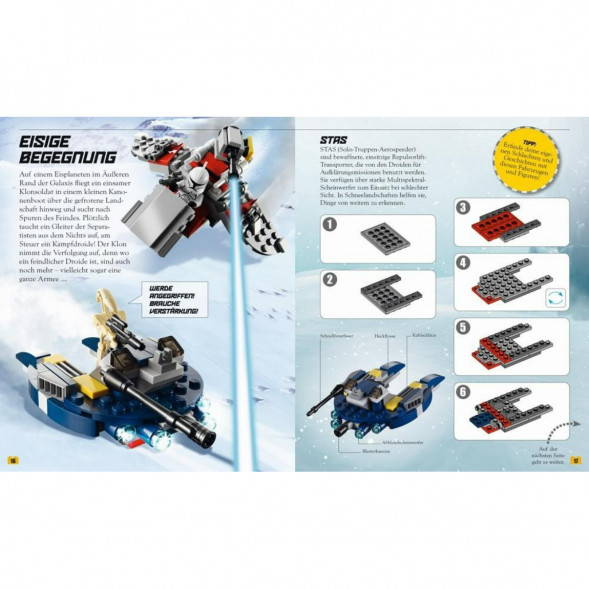 Книга и набор кубиков LEGO Star Wars Buch &amp;amp; Steine-Set Fur 8 einmalige Lego Modelle! в Севастополе