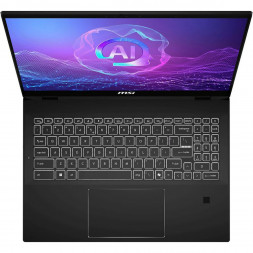 Ноутбук трансформер MSI Summit Pro 16 AI A2HVETG-085RU (16", IPS, Intel Core Ultra 7 255H 2ГГц, 16 ядер, 32ГБ LPDDR5, 1ТБ SSD, NVIDIA GeForce RTX 4050 - 6 ГБ, Windows 11 Pro), черный