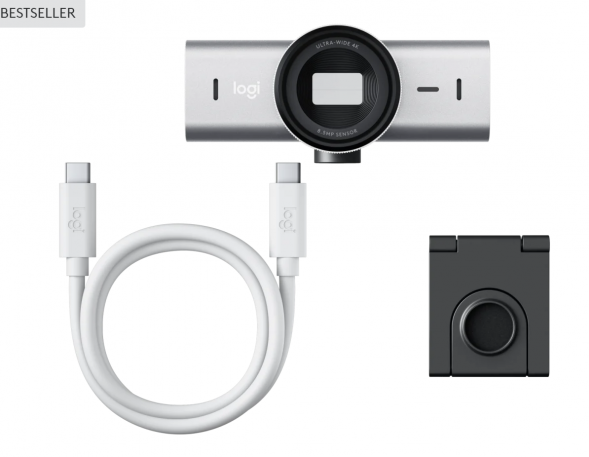 Веб-камера Logitech MX Brio 4K, Pale Grey в Севастополе