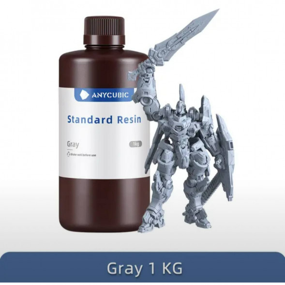 Смола для 3D печати ANYCUBIC Standart Resin Gray 1 Кг в Севастополе