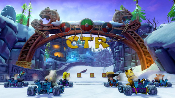 Игра Crash Team Racing Nitro-Fueled для Nintendo Switch, картридж в Севастополе