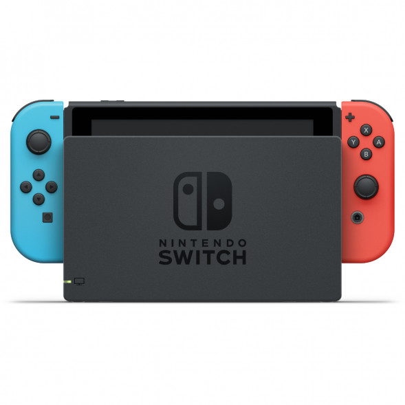 Игровая приставка Nintendo Switch OLED 64 ГБ, неоновый синий/неоновый красный в Севастополе