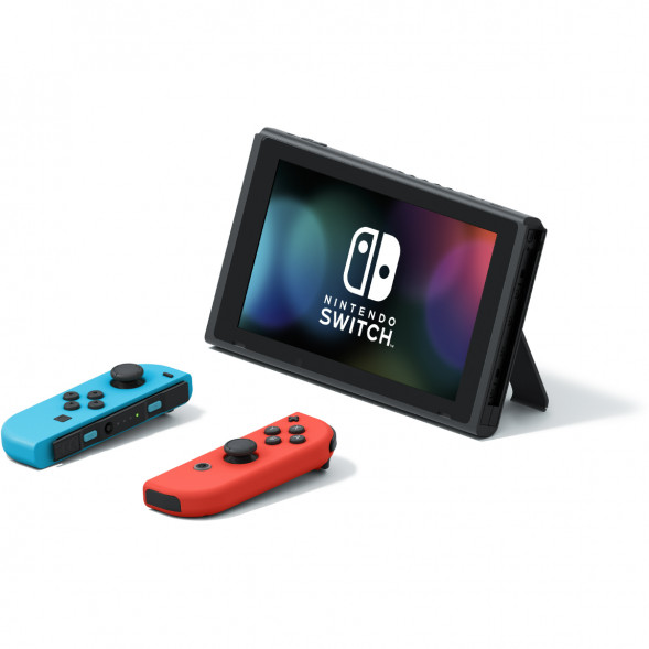 Игровая приставка Nintendo Switch OLED 64 ГБ, неоновый синий/неоновый красный в Севастополе