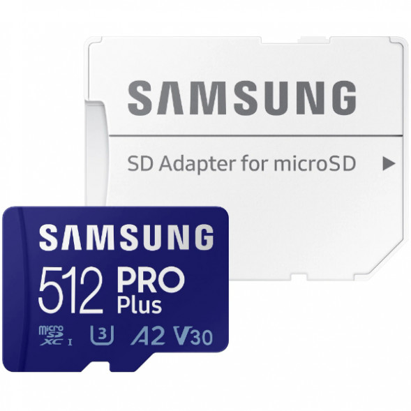 Карта памяти micro SDXC 512Gb Samsung PRO Plus U3 A2 V30 180/130MB/s в Севастополе