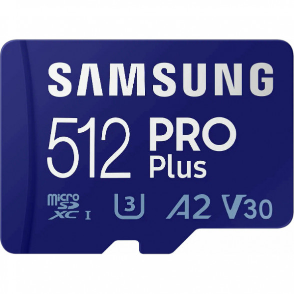 Карта памяти micro SDXC 512Gb Samsung PRO Plus U3 A2 V30 180/130MB/s в Севастополе