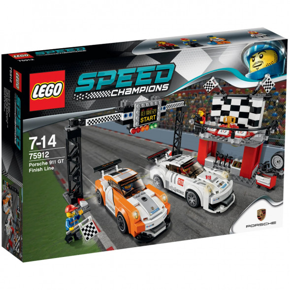 Конструктор LEGO Speed Champions 75912 Финишная линия гонки Porsche 911 GT в Севастополе