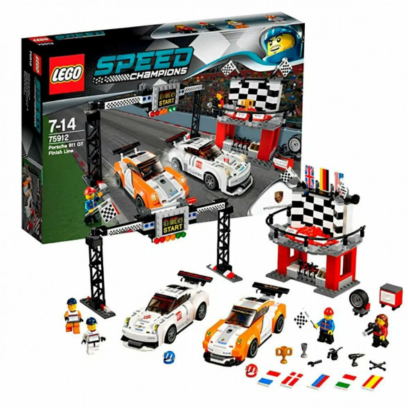 Конструктор LEGO Speed Champions 75912 Финишная линия гонки Porsche 911 GT в Севастополе