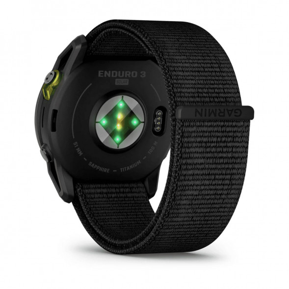 Умные часы Garmin Enduro 3 51mm Black с нейлоновым ремешком UltraFit 010-02751-01 в Севастополе