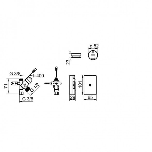 Электронный клапан для стиральной или посудомоечной машины Oras (272100) в Севастополе