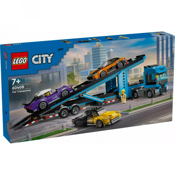Конструктор LEGO City 60408 Грузовик-автовоз со спортивными автомобилями в Севастополе