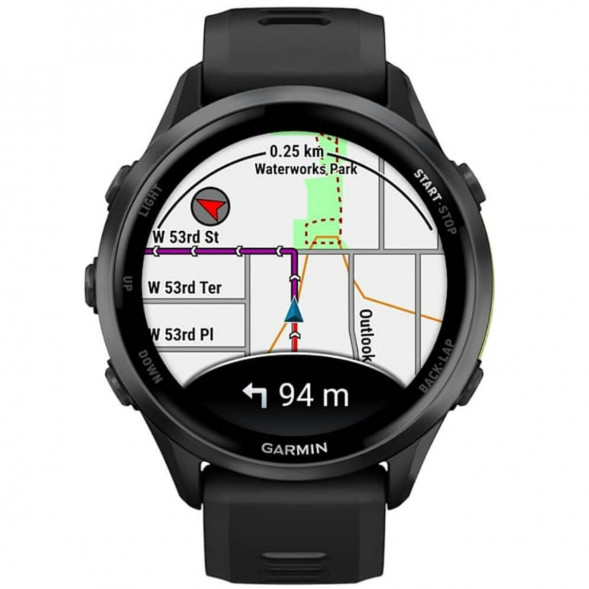 Умные часы Garmin Forerunner 970 Carbon Gray DLC Titanium ремешок Black/Translucent Whitestone 010-02969-10 в Севастополе