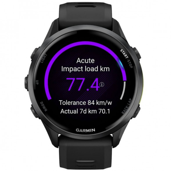 Умные часы Garmin Forerunner 970 Carbon Gray DLC Titanium ремешок Black/Translucent Whitestone 010-02969-10 в Севастополе
