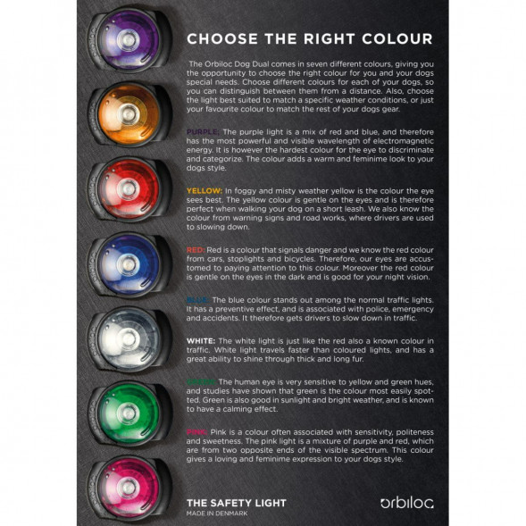Фонарь для собак Orbiloc Dog Dual Signal Colours, желтый в Севастополе