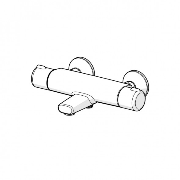 Термостатический смеситель Oras Nova ECO (7462G-33), черный матовый в Севастополе