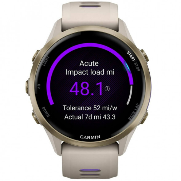 Умные часы Garmin Forerunner 970 Soft Gold Titanium/French Gray Translucent Indigo Band 010-02969-12 в Севастополе