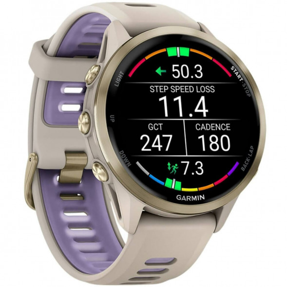 Умные часы Garmin Forerunner 970 Soft Gold Titanium/French Gray Translucent Indigo Band 010-02969-12 в Севастополе