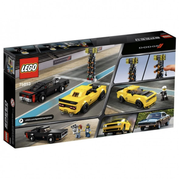 Конструктор LEGO Speed Champions 75893 2018 Dodge Challenger SRT Demon и 1970 Dodge Charger R/T в Севастополе