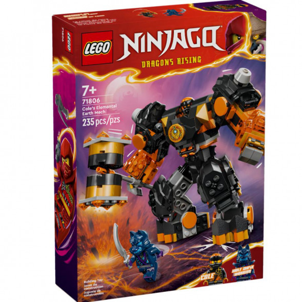 Конструктор LEGO Ninjago 71806 Элементальный земной робот Коула в Севастополе