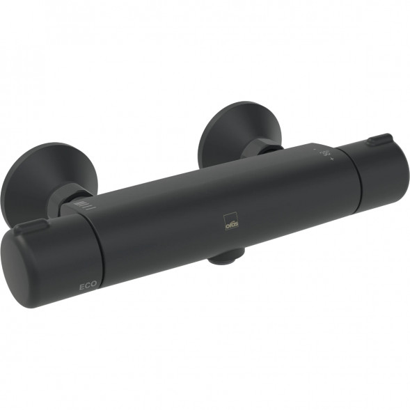 Термостатический смеситель для душа Oras Nova (7460-33), матовый чёрный в Севастополе