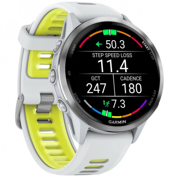 Умные часы Garmin Forerunner 970 Titanium Whitestone/Translucent Amp Yellow Band 010-02969-11 в Севастополе