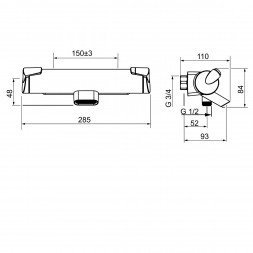 Термостатический смеситель для душа Oras Oras Optima ECO (7140), хром