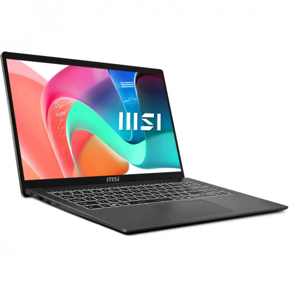 Ноутбук MSI Modern 15 F1MXG-1281RU (15.6&amp;quot;, IPS, Intel Core 5 120U, 10 ядер, 16 ГБ DDR5, SSD 512 ГБ, Intel Iris Xe Graphics, Windows 11), чёрный в Севастополе