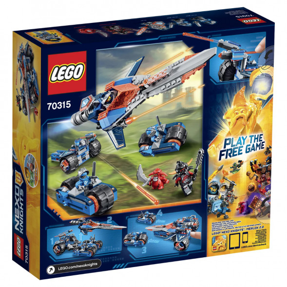 Конструктор LEGO Nexo Knights 70315 Устрашающий разрушитель Клэя в Севастополе