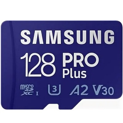 Карта памяти micro SDXC 128Gb Samsung PRO Plus U3 A2 V30 180/130MB/s (MB-MD128G-K) в Севастополе