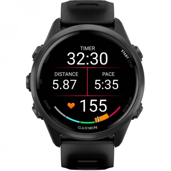 Умные часы Garmin Forerunner 570 42 мм Slate Grey Aluminium/Translucent Black 010-02970-00 в Севастополе