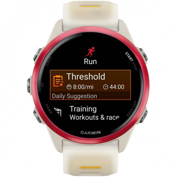 Умные часы Garmin Forerunner 570 42 мм Raspberry Aluminium/Translucent Bone/Mango 010-02970-02 в Севастополе