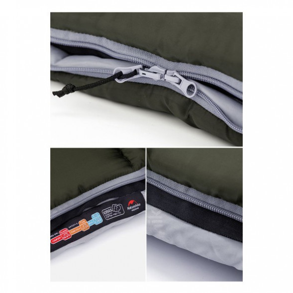 Спальный мешок Naturehike U350S (Правый), коричневый в Севастополе