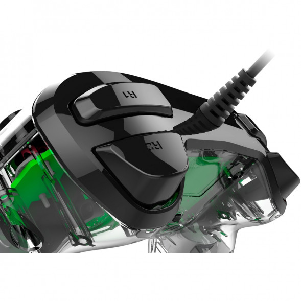 Геймпад проводной Nacon Illuminated Compact PS4, зеленый в Севастополе